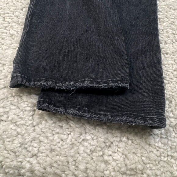 Abercrombie & Fitch Ultra High Rise Mom Jean Black Distress 28/6 - Picture 8 of 13